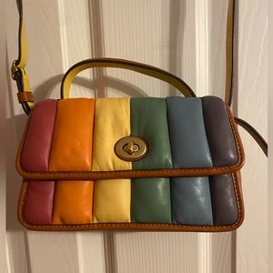 Turnlock Clutch 20 With Rainbow Quilting PRIDE